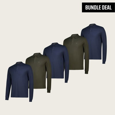 Polo Long Sleeves T-shirt (5 Pack)