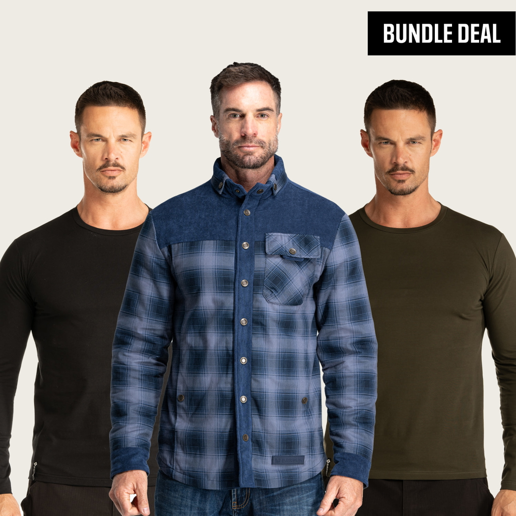 Lumberjacket + Long Sleeve T-shirt (2 Pack)