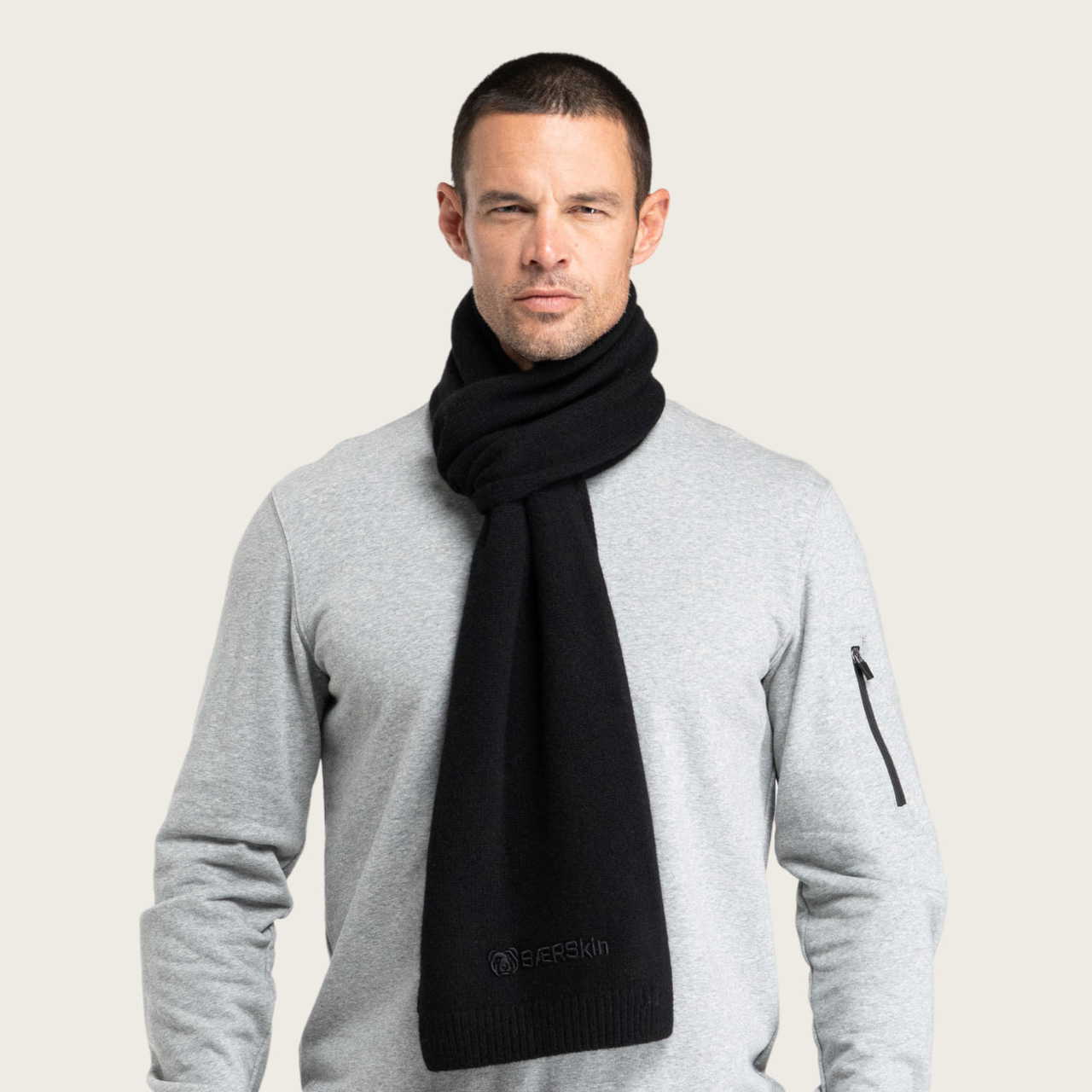 Merino Scarf Black