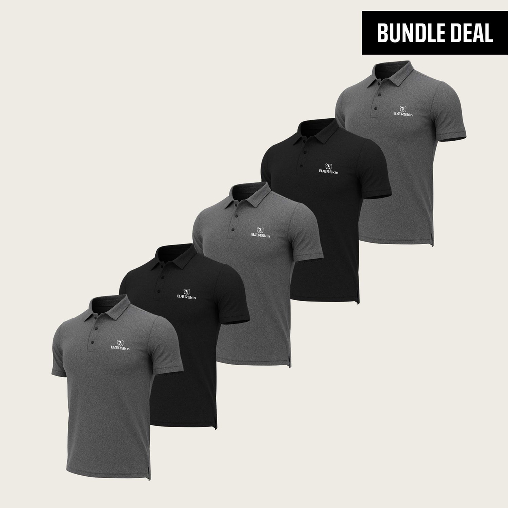Moisture Wicking Polo (5 Pack)