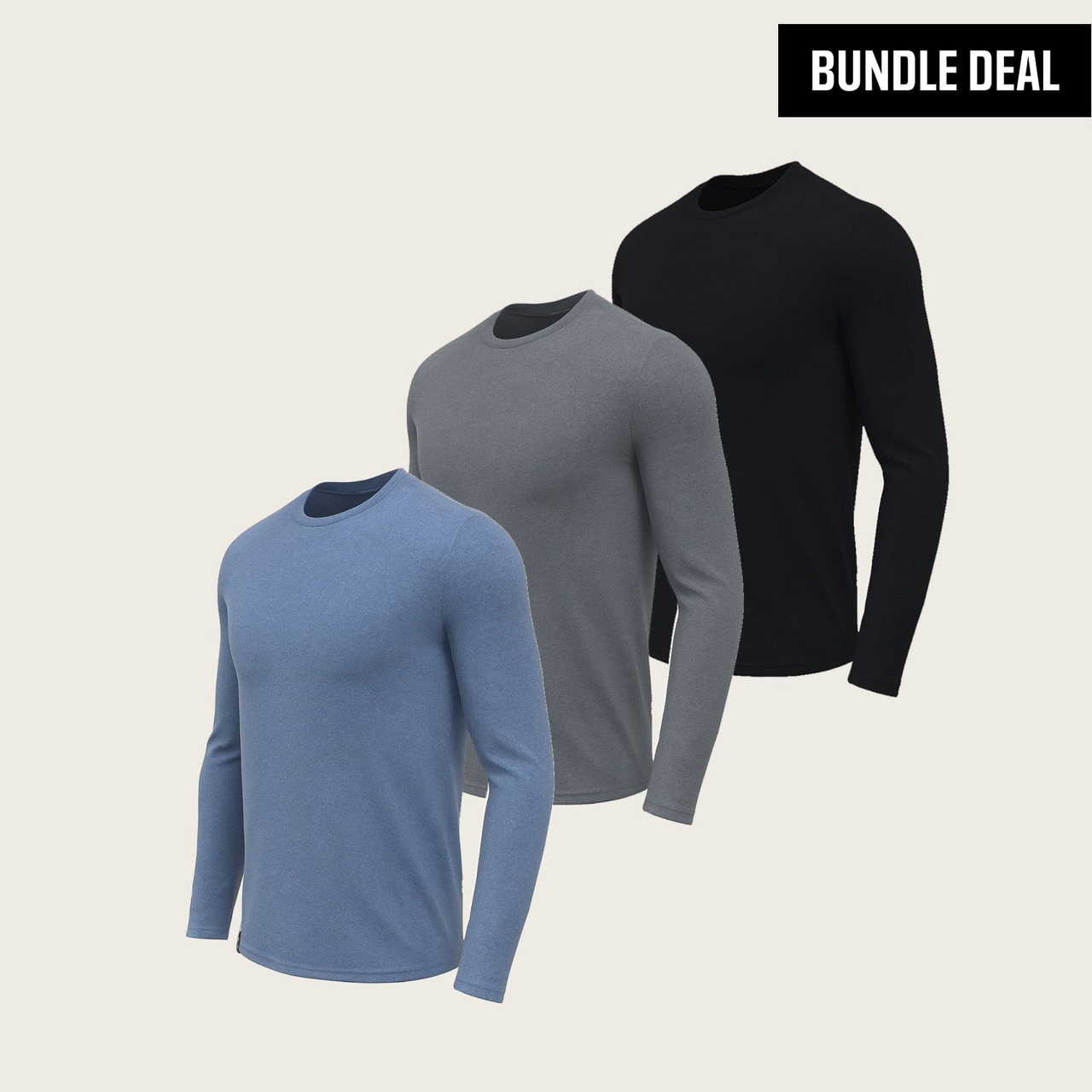 Moisture Wicking Long Sleeves T-Shirt (3 Pack)