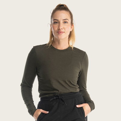 BÆRSkin Sorona Long Sleeve T-shirt Women Dark Green