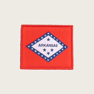Arkansas Flag Velcro Patch