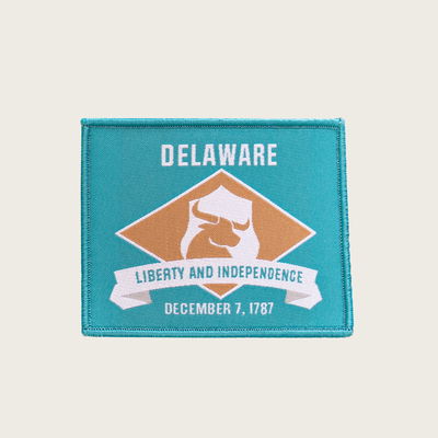 Delaware Flag Velcro Patch