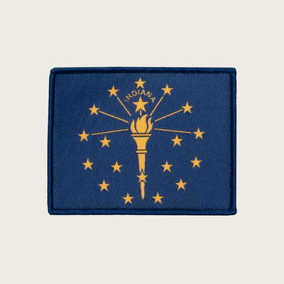 Indiana Flag Velcro Patch