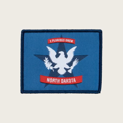 North Dakota Flag Velcro Patch