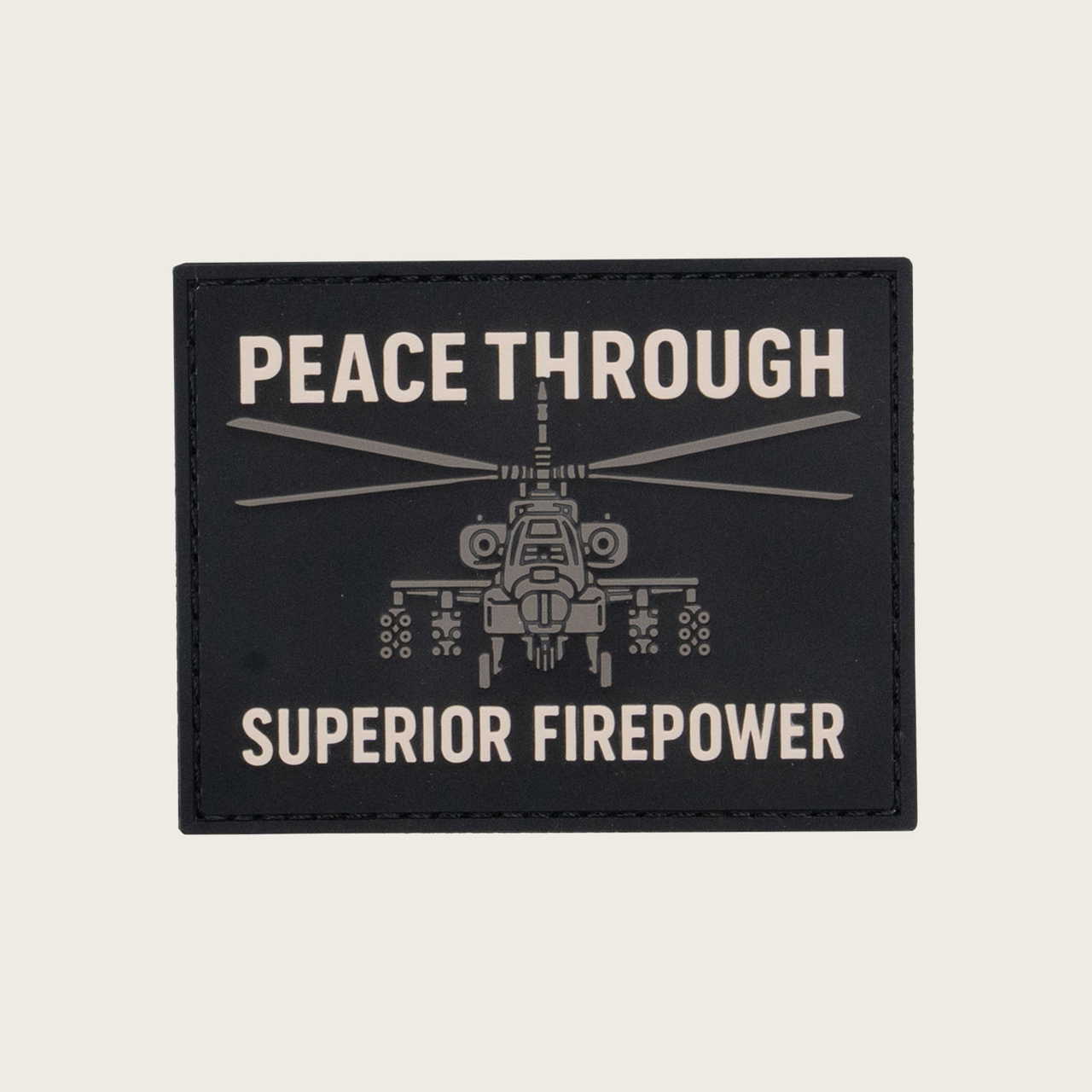 Peace Through Superior Firepower Velcro Patch
