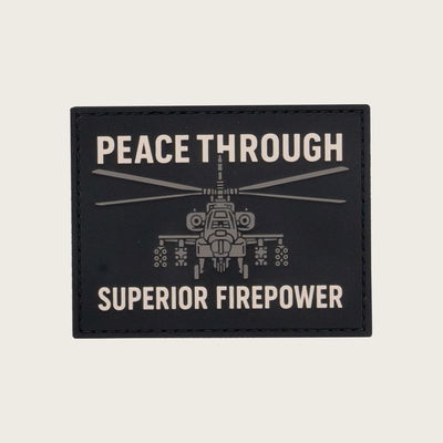Peace Through Superior Firepower Velcro Patch