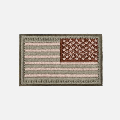 American Flag Velcro Patch - Right Arm USA OD Green
