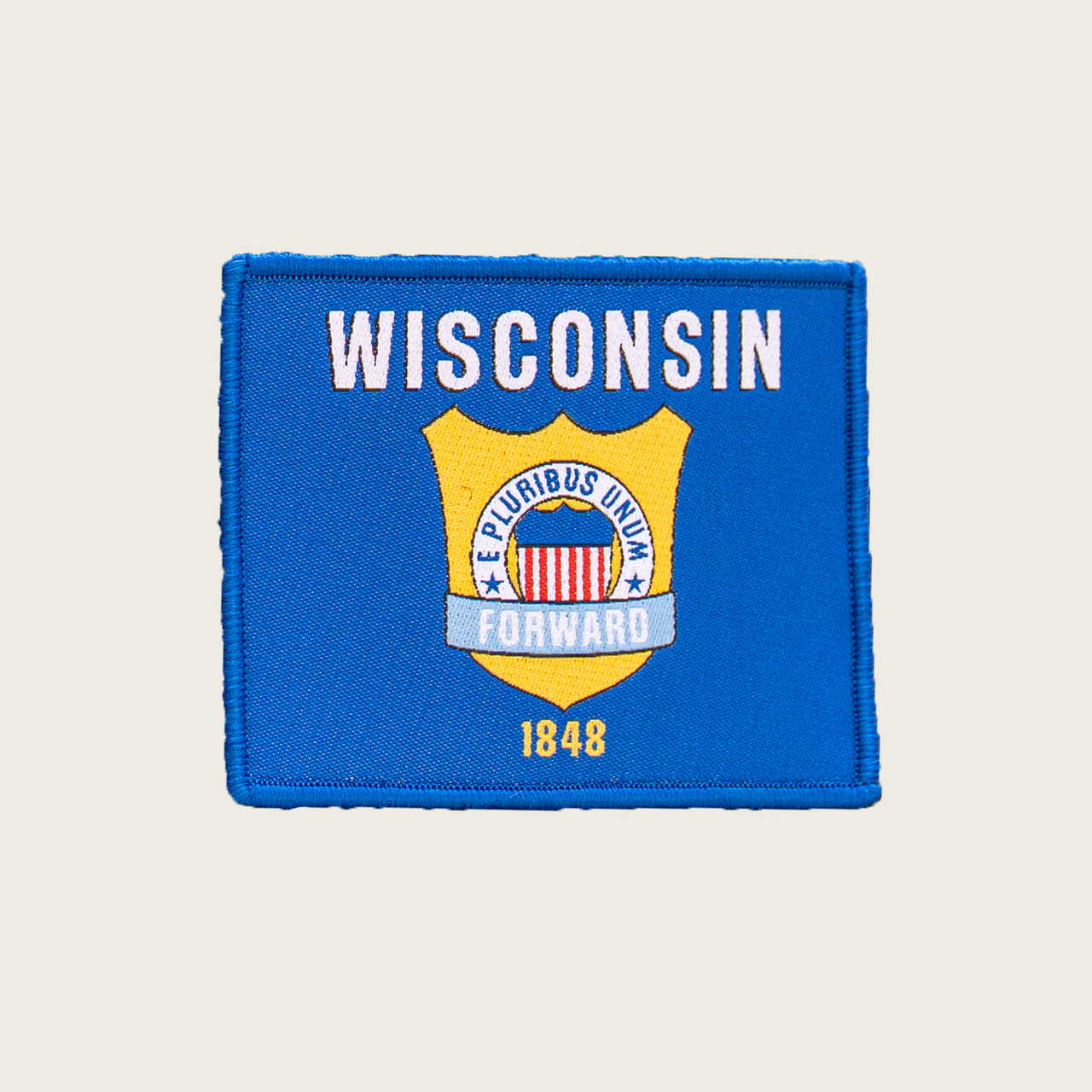Wisconsin Flag Velcro Patch