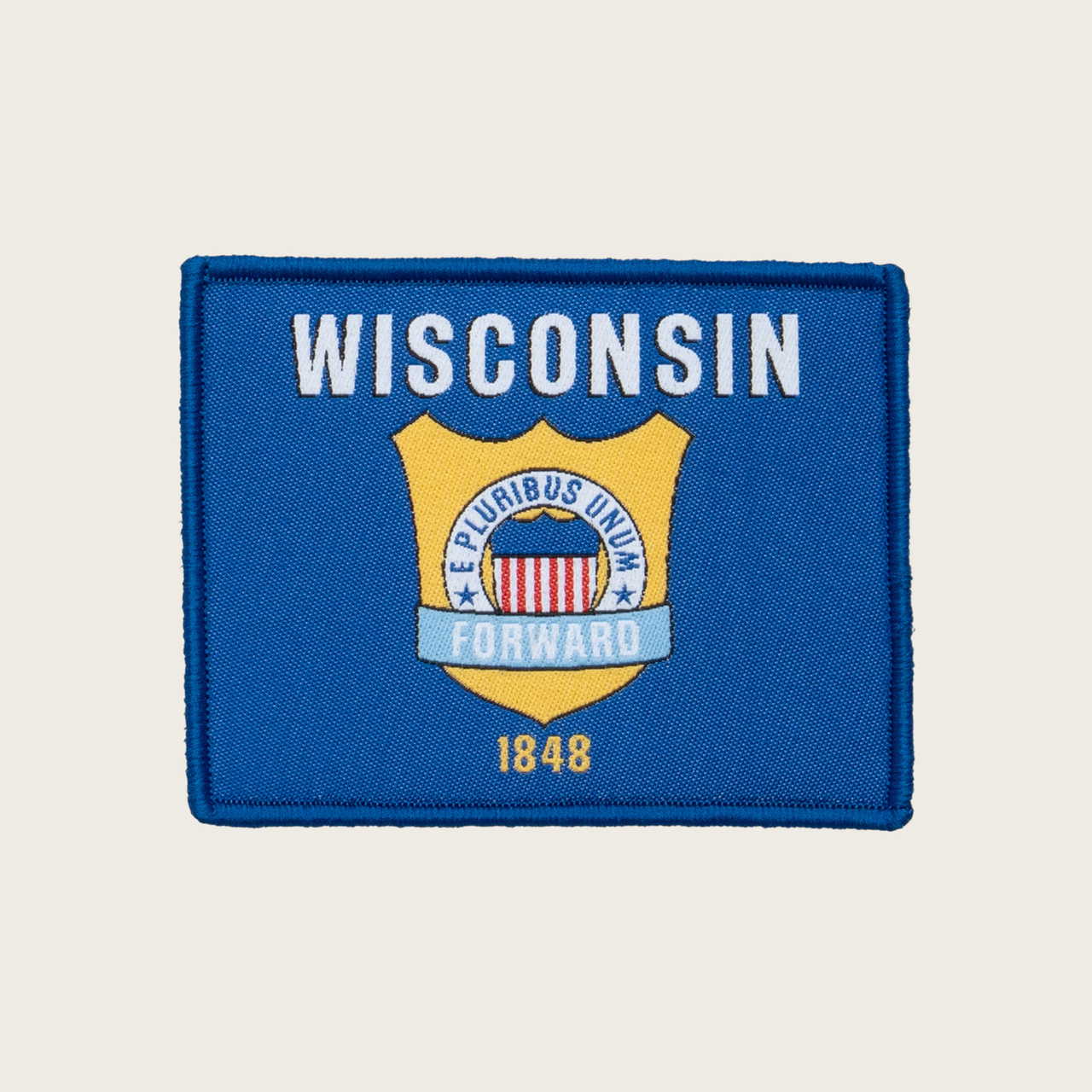 Wisconsin Flag Velcro Patch