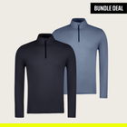 Moisture Wicking Quarter Zip T-shirt (2 Pack)