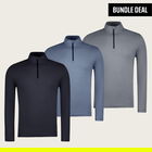 Moisture Wicking Quarter Zip T-shirt (3 Pack)