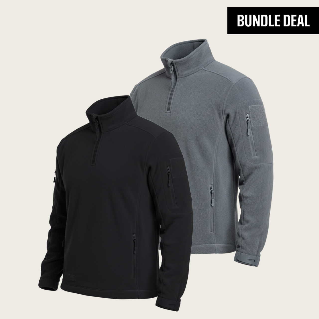 BÆRSkin Quarter Zip Fleece Jacket (2 Pack)