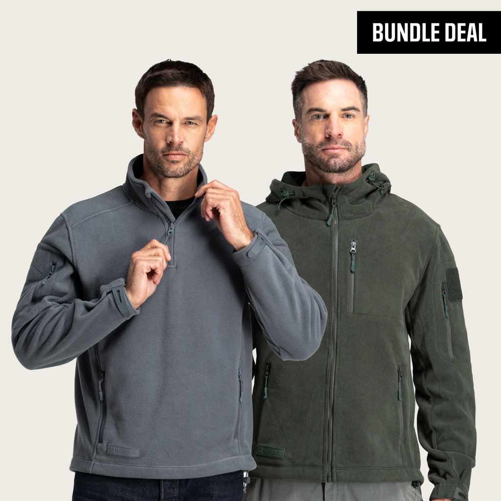 BÆRSkin Quarter Zip Fleece Jacket + BÆRSkin Tactical Hoodie 4.0