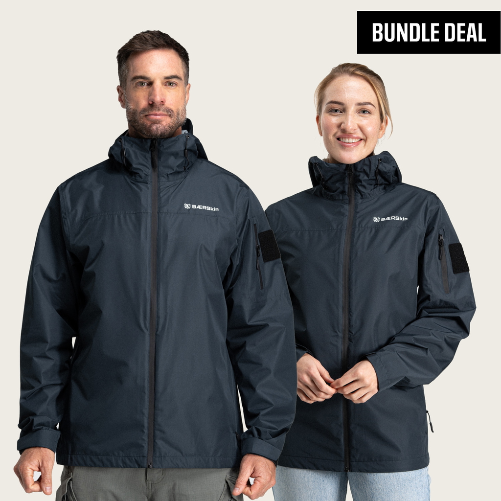 BÆRSkin His & Hers Waterproof Rain Jacket