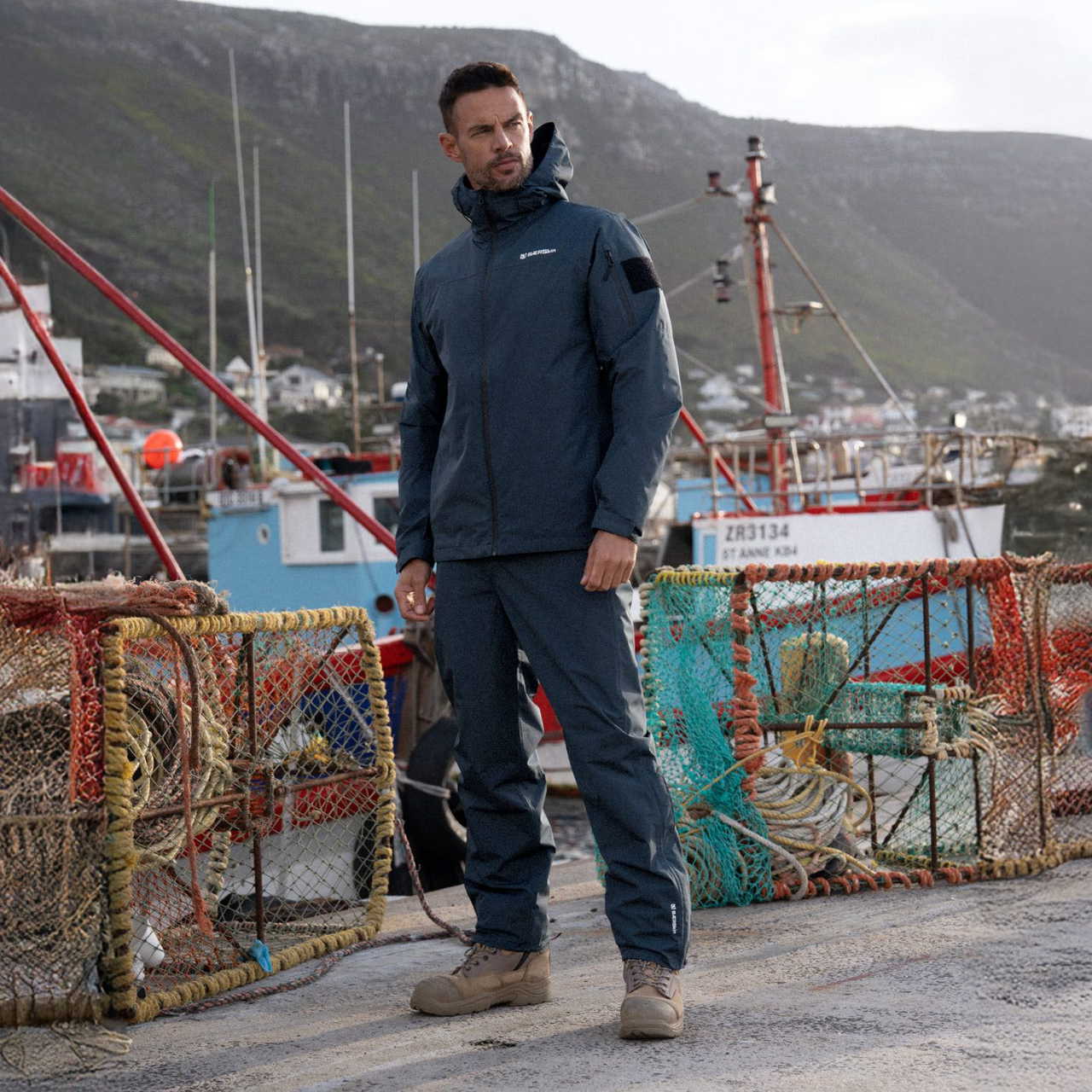 Waterproof Rain Pants Navy Blue