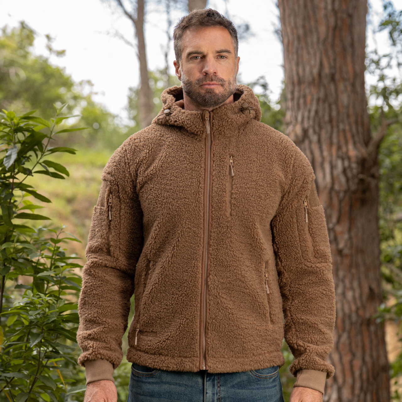 BÆRSkin Sherpa Hoodie Bourbon