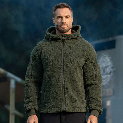 BÆRSkin Sherpa Hoodie Dark Green
