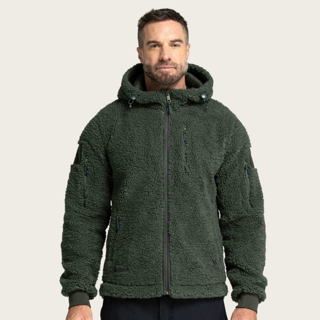BÆRSkin Sherpa Hoodie Dark Green