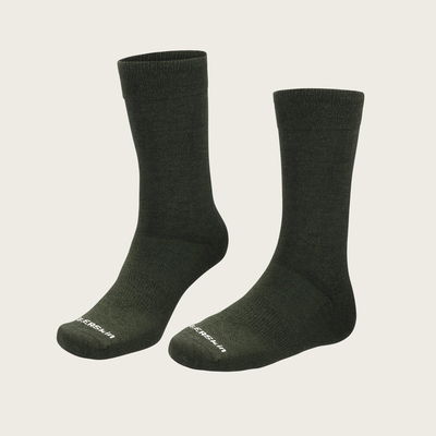 Merino Wool Plain Long Crew Sock
