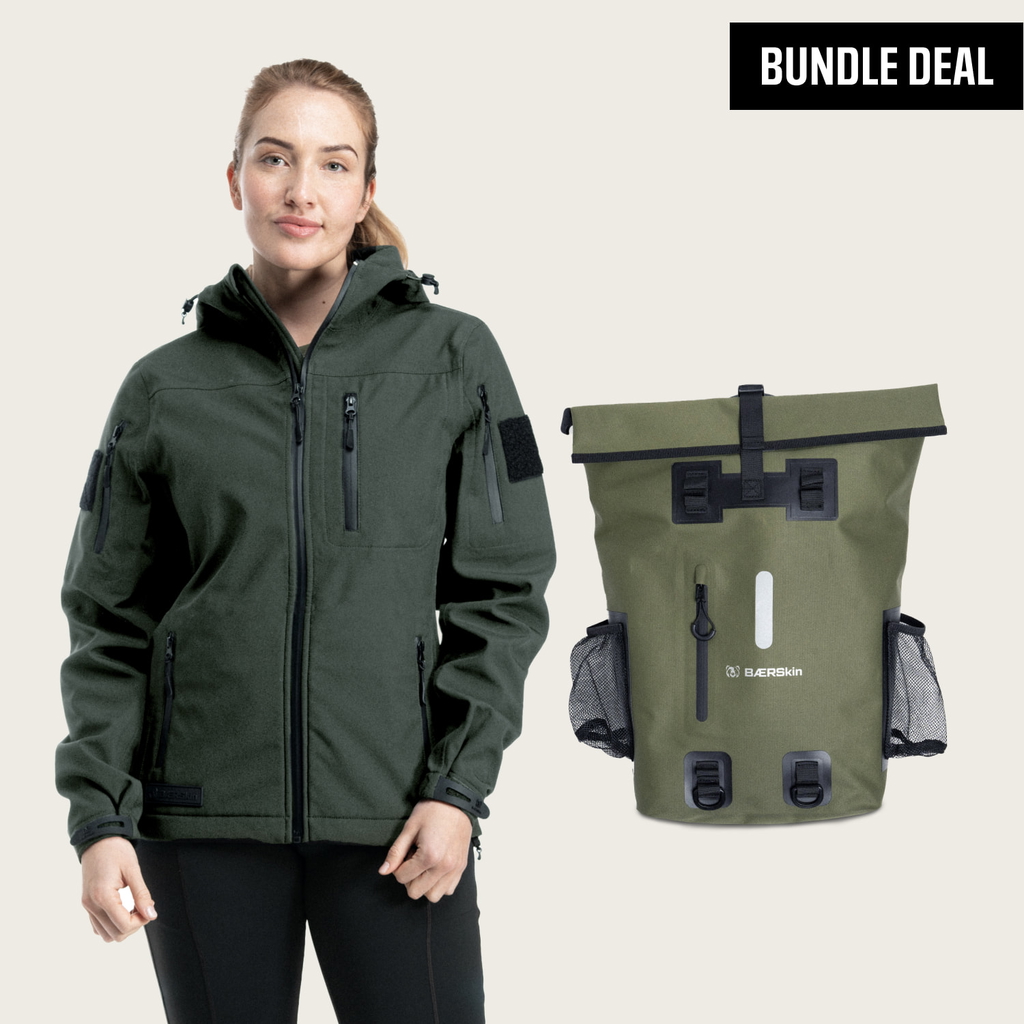 100% Waterproof Jacket + Backpack (Women)