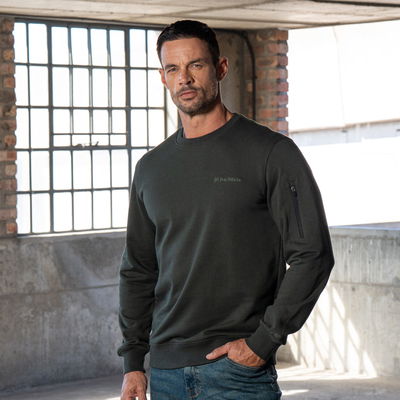 Cotton Crew Neck Sweatshirt