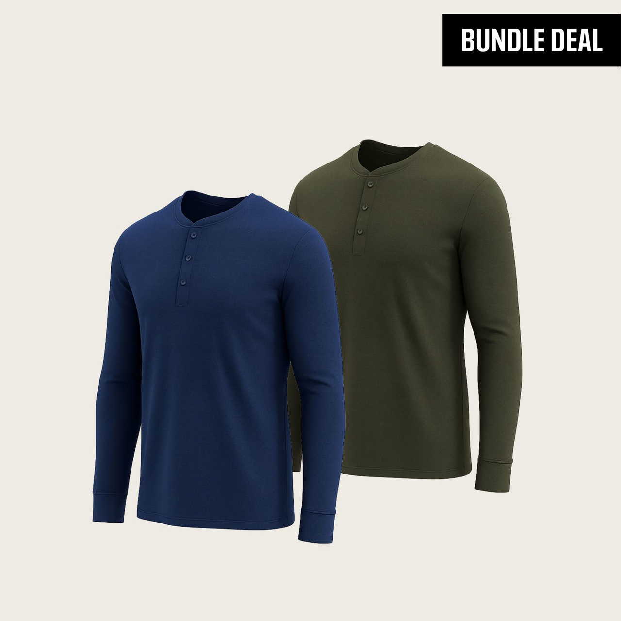 Sorona Henley Long Sleeve T-shirt (2 Pack)