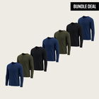 Sorona Henley Long Sleeve T-shirt (7 Pack)