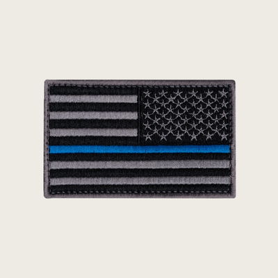 American Flag Velcro Patch - Right Arm USA Blue Line