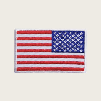 American Flag Velcro Patch - Right Arm USA Red