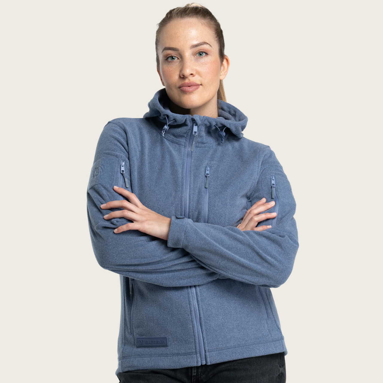 BÆRSkin Tactical Hoodie Women Blue Mélange