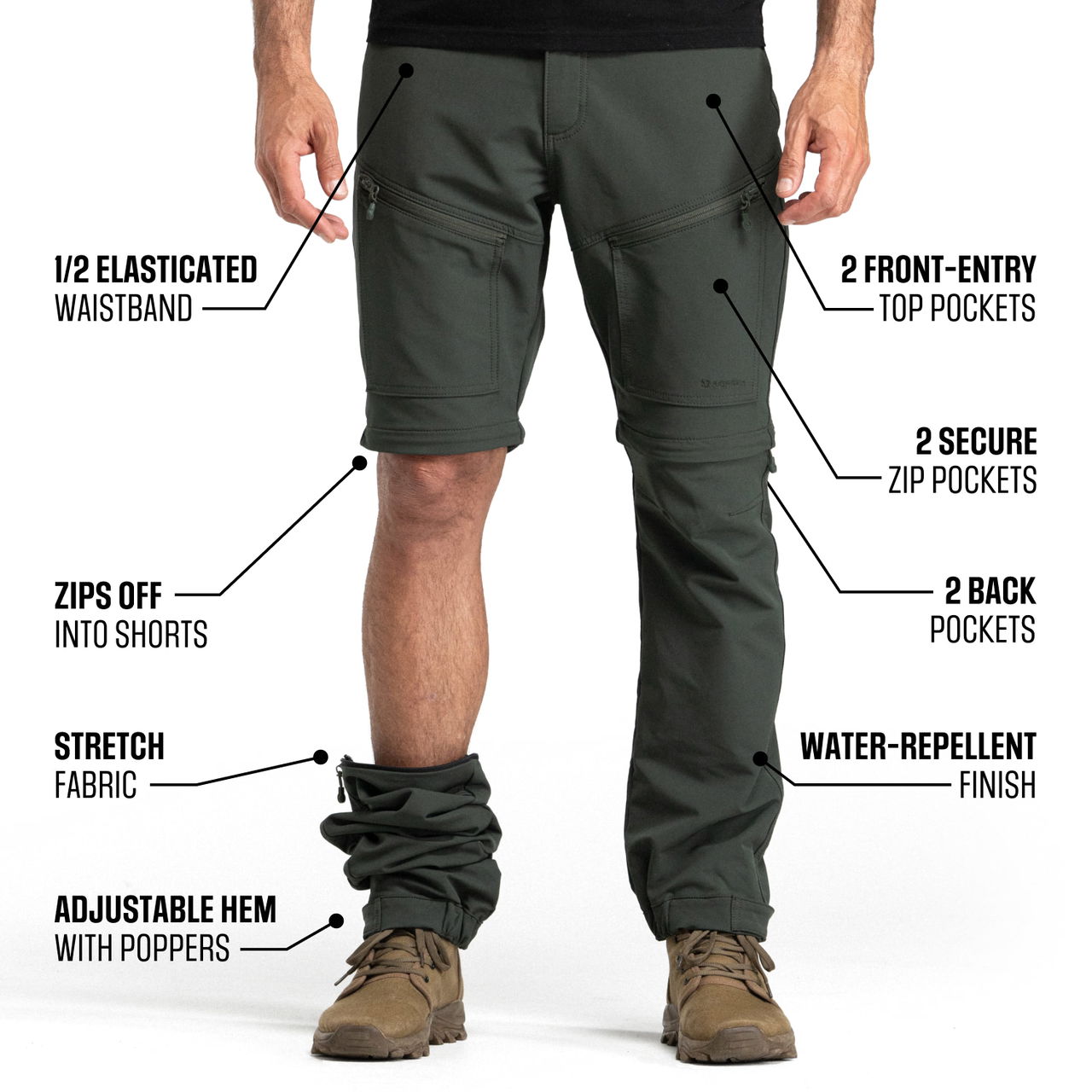 BÆRSkin Cargo Pants + BÆRSkin Zip Off Pants | BAERSkin Tactical