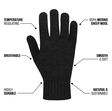 Image of Merino Gloves - Black S/M